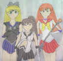 Asteroid (Priire), Eclipse (Tashita) and Yavin (Ippin) - an original drawning by Tashita and colored by Priire  (92321 bytes)