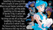 Family Fate - Chibi Hoth (Aisu), Hoth (Yukiko) and Coruscant Knight (Ben/Kami) - original poem by Priire - picture edited by Priire, DBZ Trunks created by Akira Toriyama, Pokemon created by Game Freak (99756 bytes)