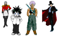 We're looking at a few good men!  LOL - Some of the Knights - edited by Souru (Corellian Knight), Gundam Wing created by Yoshiyuki Tomino, DBZ created by Akira Toriyama  (76291 bytes)
