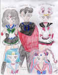 Mimban (Ryo), Corellian Knight (Souru), Bakura (Annika), Calamari (Nami), and Chibi Tatooine (Yoshiko)    (204343 bytes)